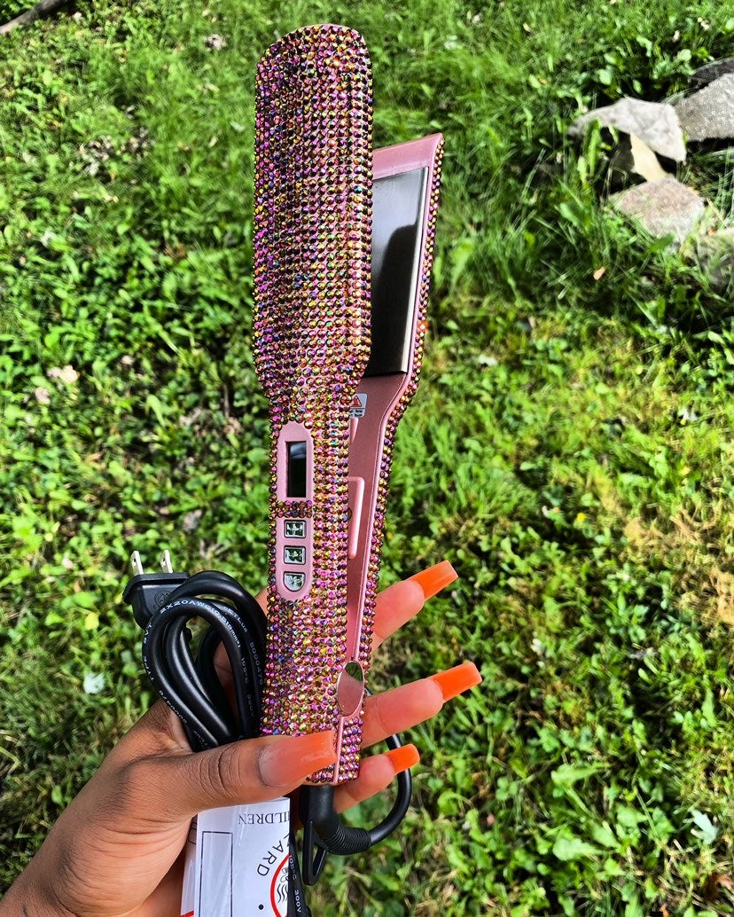 BEDAZZLED FLAT IRON